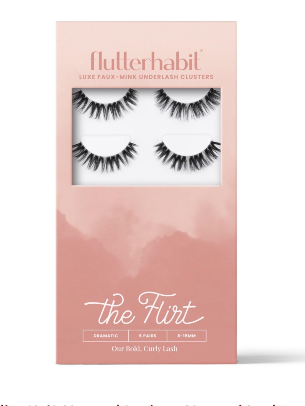 New FlutterHabit The Flirt (1.0) Natural Lashes, Natural Lash Clusters For Women